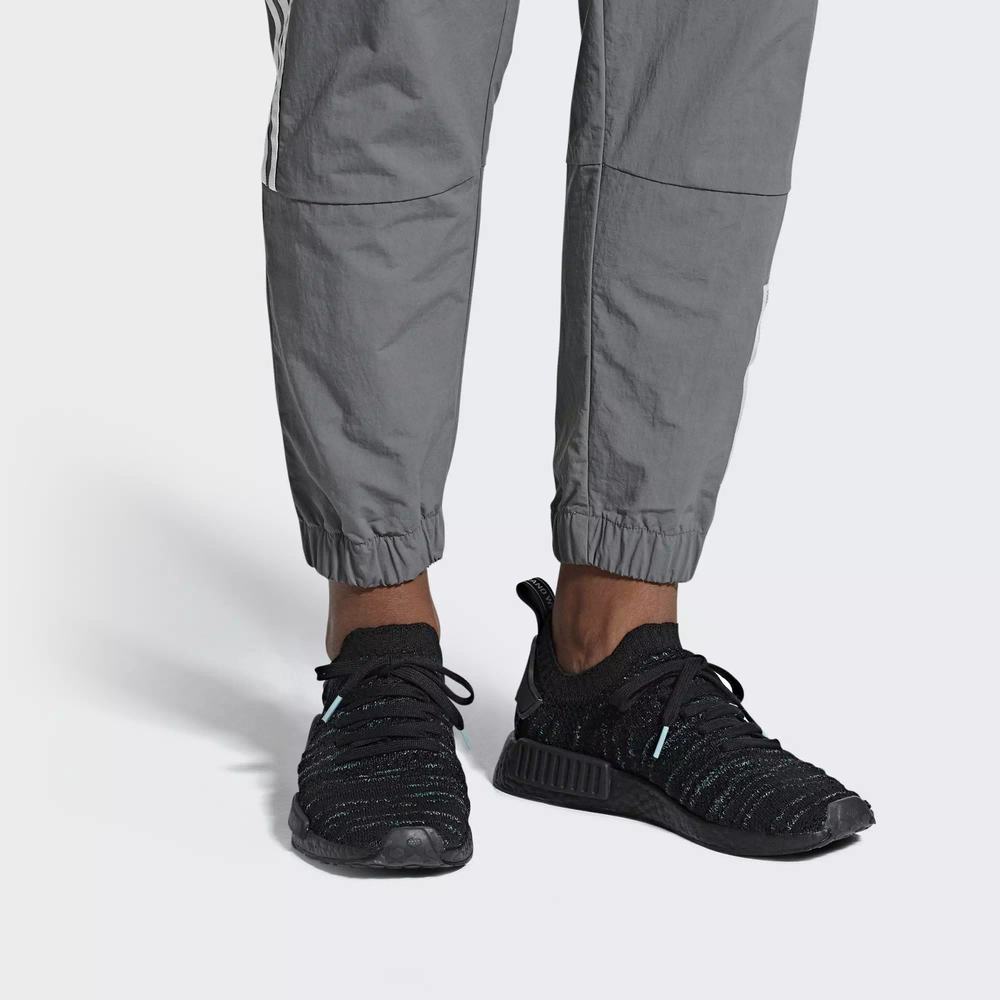 Adidas NMD R1 STLT Parley Primeknit Tenis Negros Para Hombre (MX-15032)